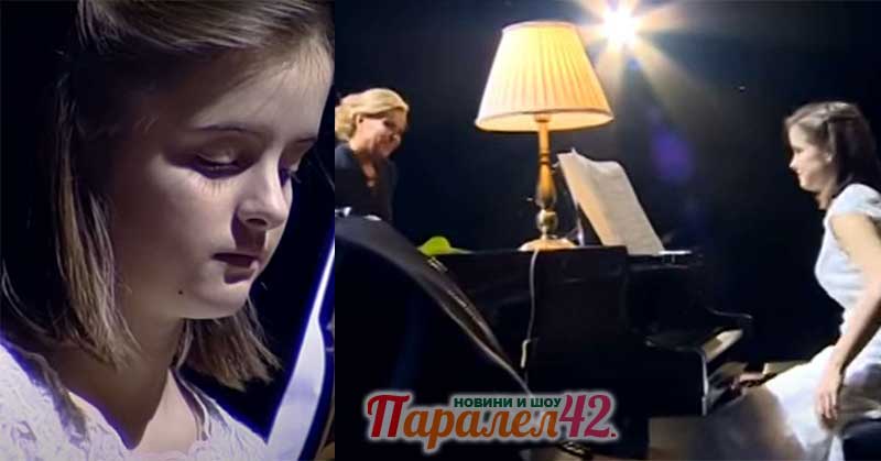 Надежда-Мари Бучкова се проявява като пианистка още през 2017 година заедно с майка си Хилда Казасян в клипа по-долу.